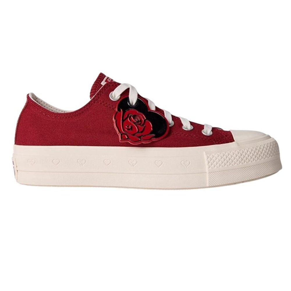 Converse Womens/Ladies Chuck Taylor Canvas Platform Shoes / Red